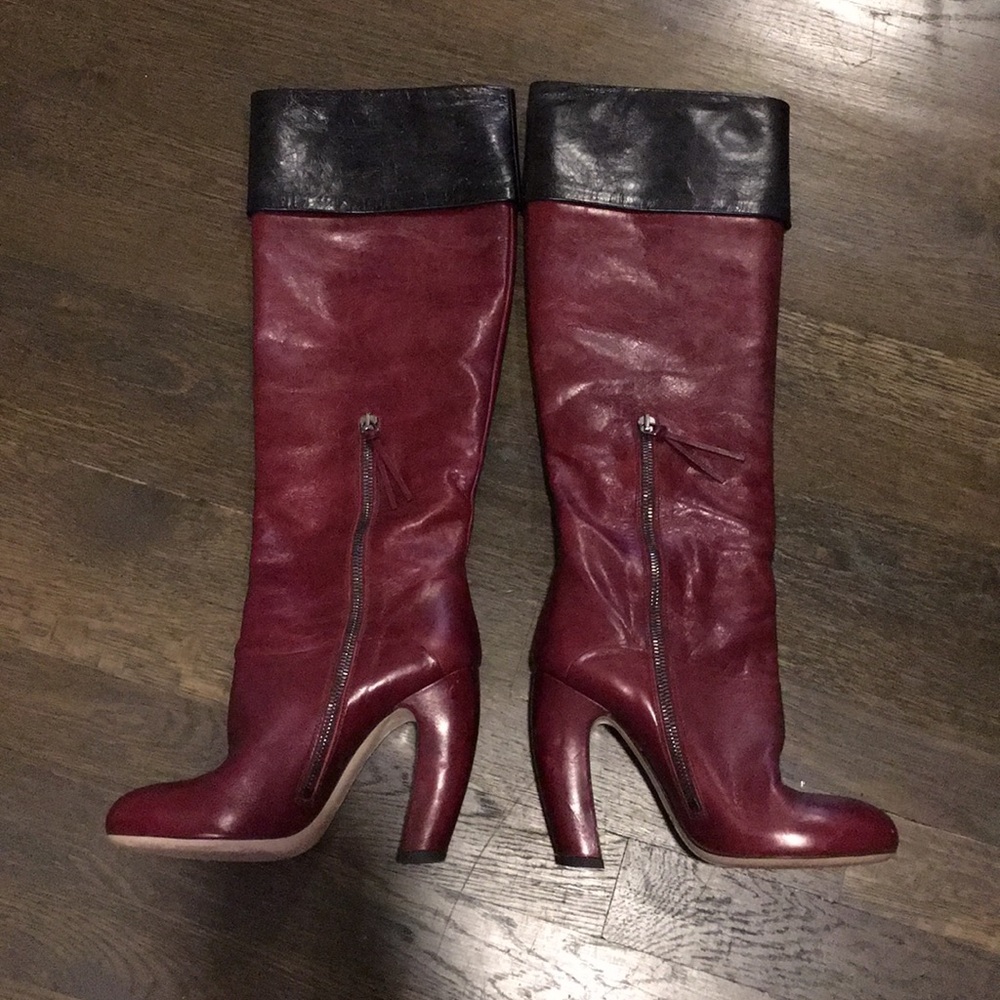 Miu Miu Knee High Leather Boots
